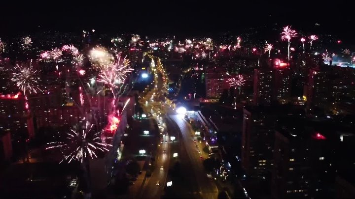 Spektakularan vatromet navijača Željezničara povodom 100 godišnjice kluba