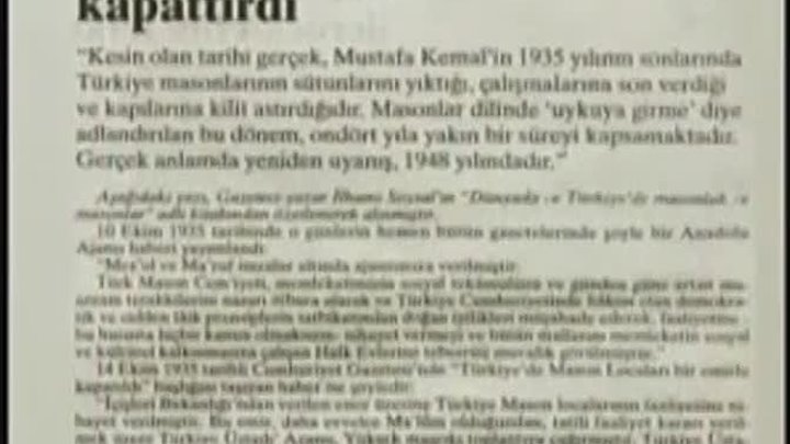 ⁣Türkiye’de Masonlugun Gizli Tarihi -TR -www dailymotion com
