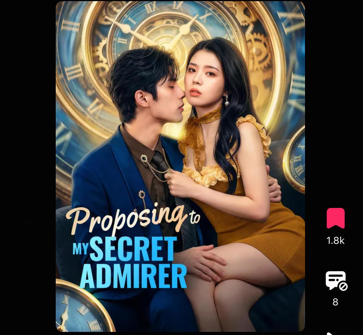 ⁣proposing to my secret admirer chinese drama