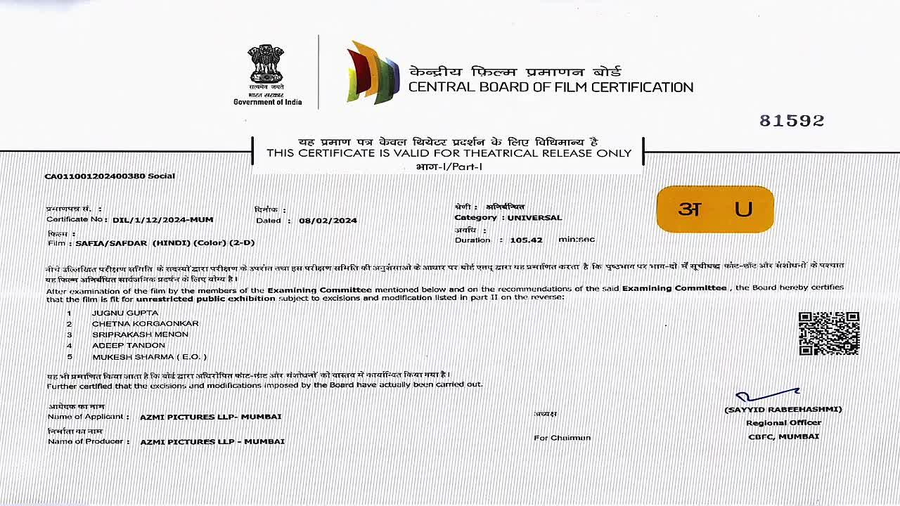 Safiasafdar 2026 Hindi 720p WEB