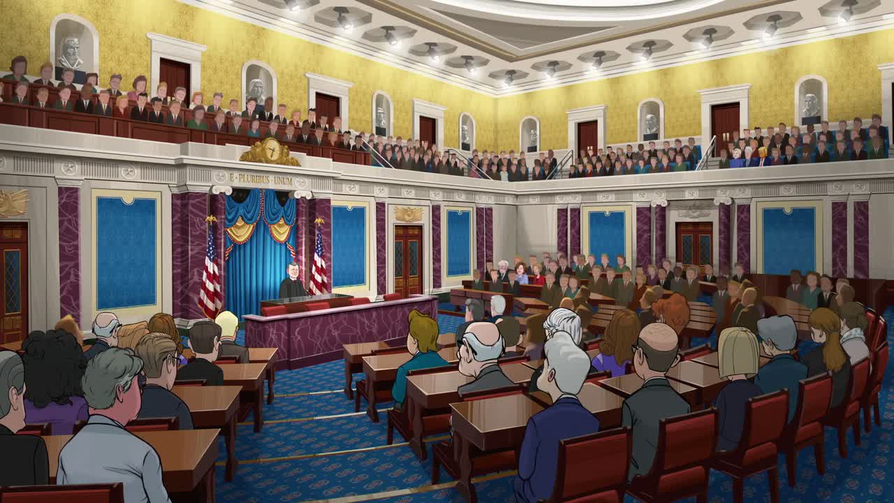 ⁣Our Cartoon President (2018) S03E01 Impeachment (1080p AMZN Webrip x265 10bit