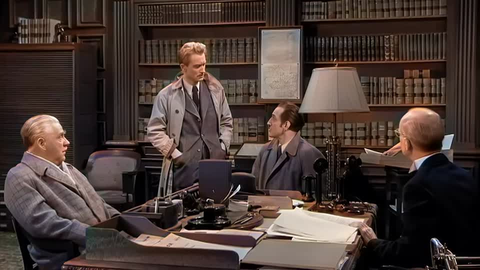 Dressed to Kill (Sherlock Holmes, 1946) Murder Mystery _ Colorized Movie, Subtitles