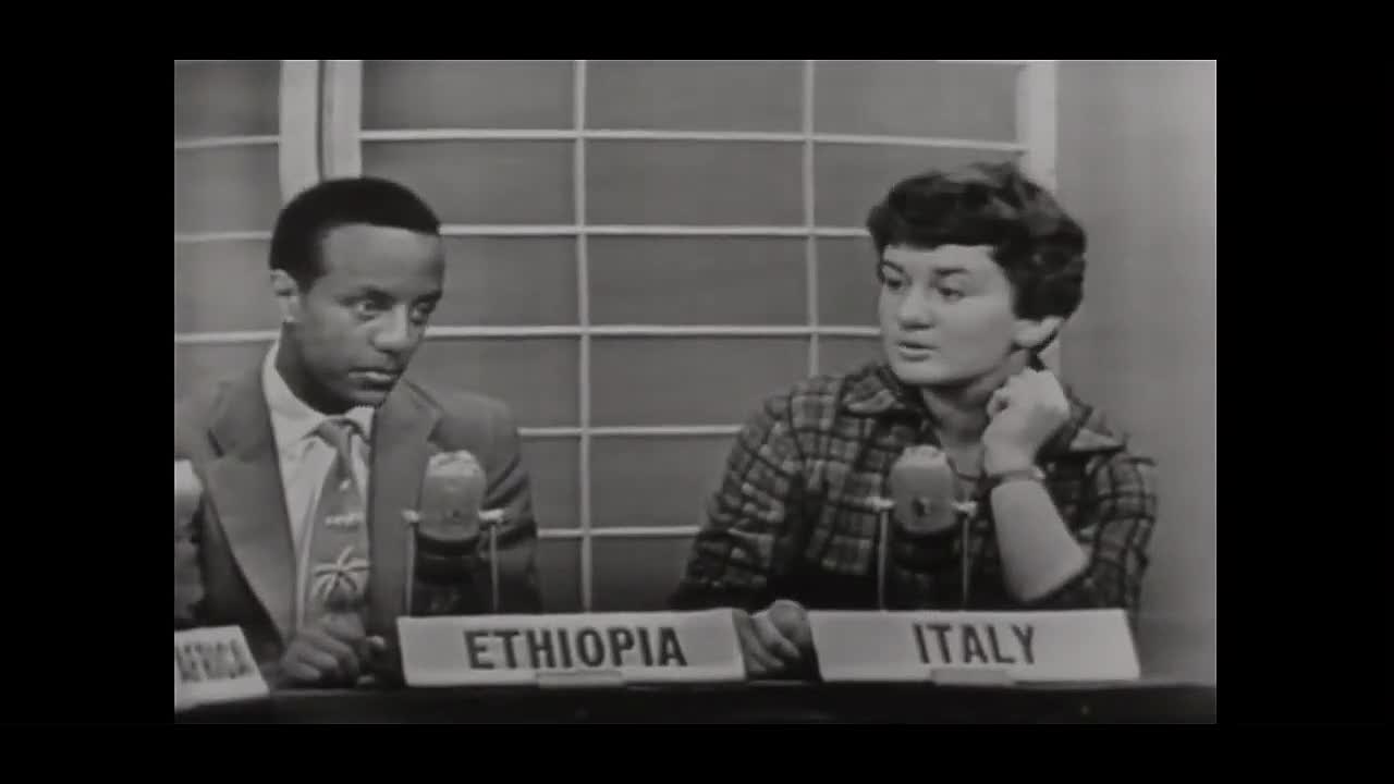 ⁣1958 High School exchange students - Brazil, Ethiopia, Italy, S. Africa