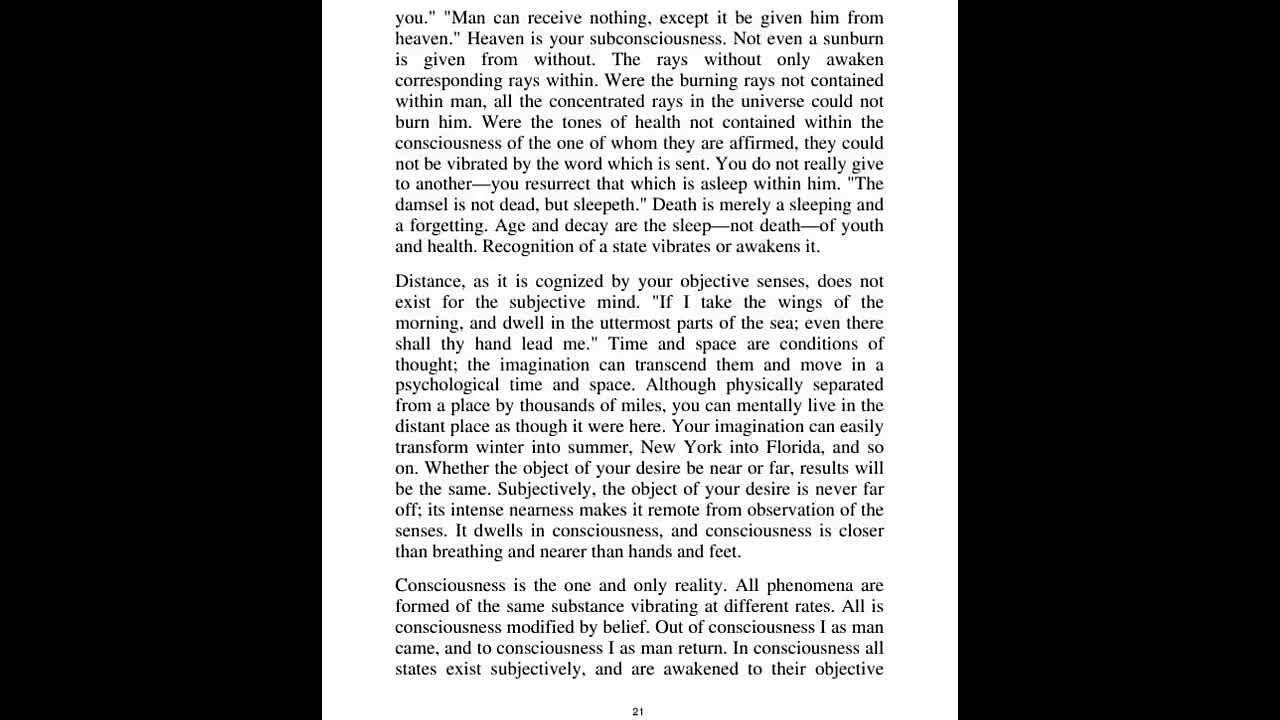 Prayer -The Art of Believing (1945) by Neville Goddard