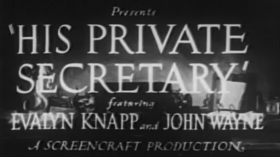 ⁣His Private Secretary 1933 WEBRip x264