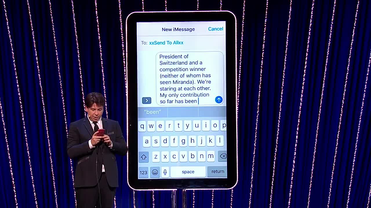 ⁣Send To All with Miranda Hart _ Michael McIntyre's Big Show - BBC