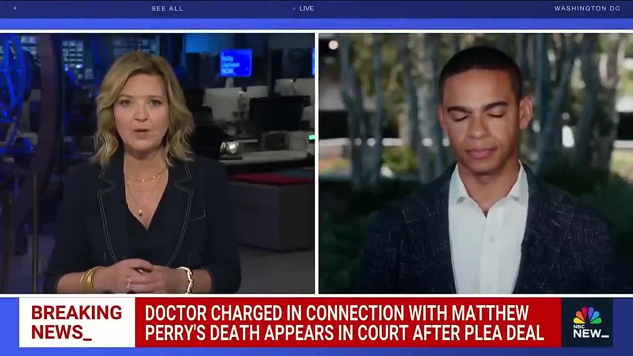 ⁣Plea deal reached for doctor charged in connection with Matthew Perry's death