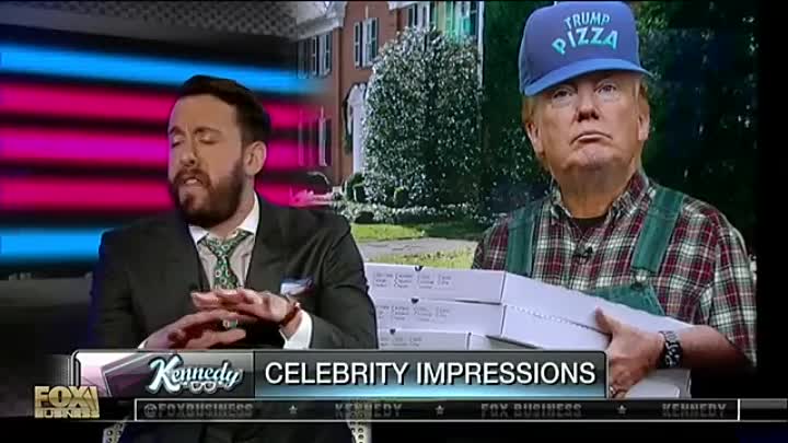 ⁣Celebrity impersonations by actor Jonathan Kite