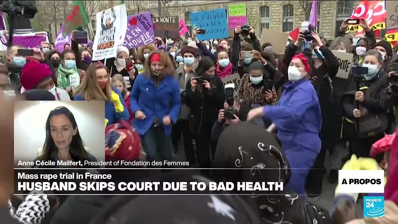 ⁣Activists hope mass rape trial brings about change in French society • FRANCE 24 English