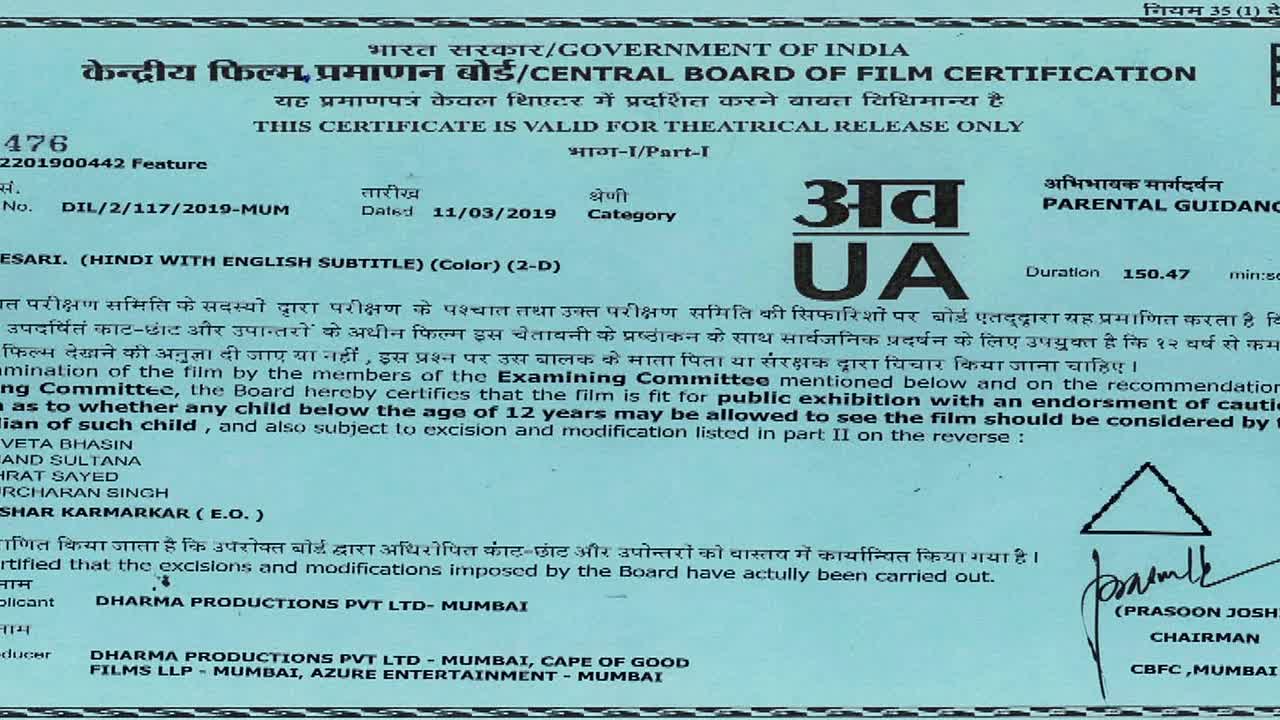 Kesari 1 2019 HINDI HC ENG SUBS 1080p BluRay x264 AAC5 1-