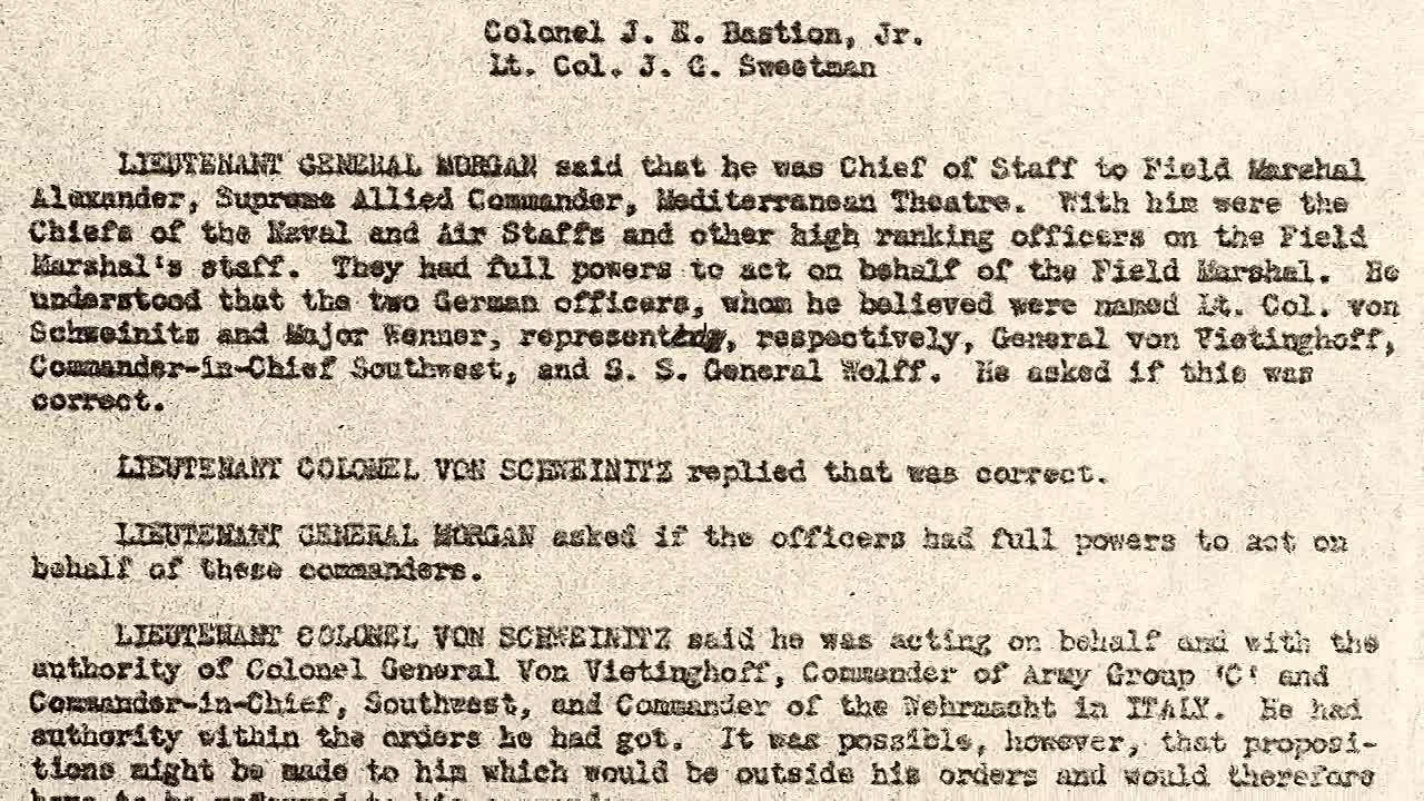 Karl Wolff - The SS Traitor Documentary